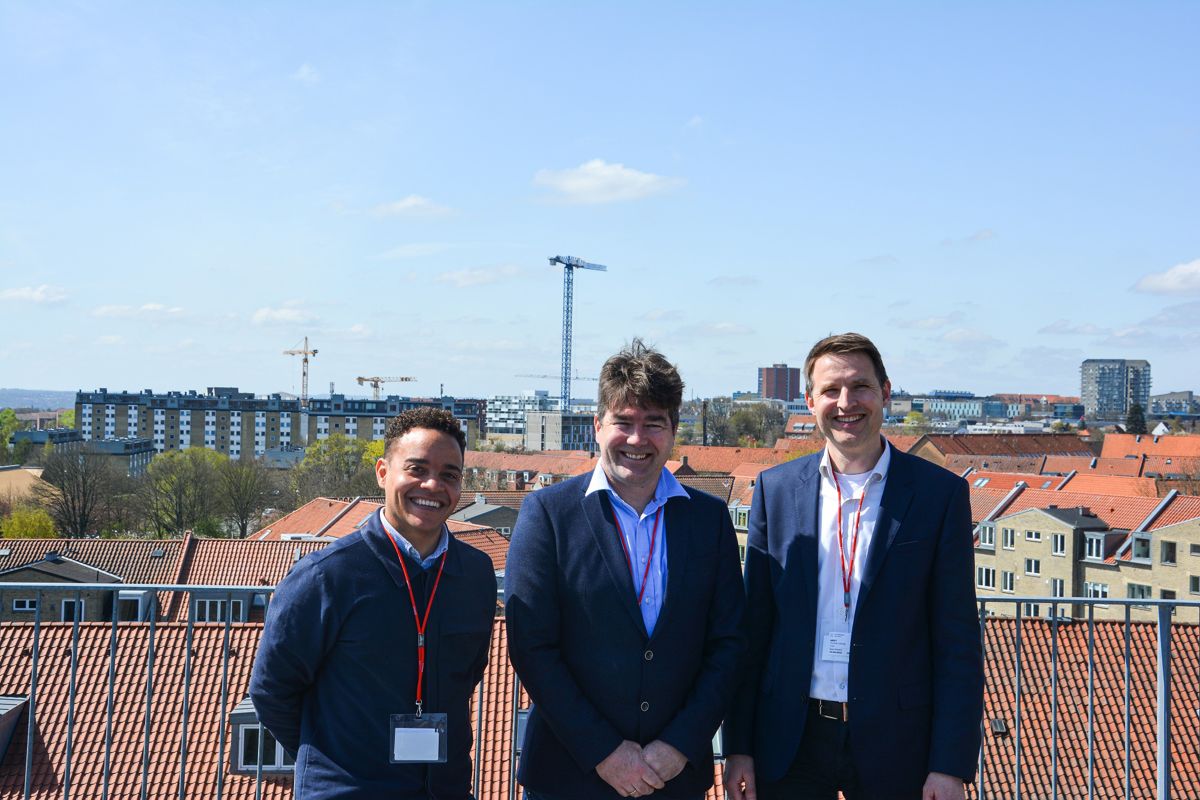 John Michael Hansen i Vestas (t.v), Knut Nordheim i Equinor, og Thomas Löhning i Cowi.