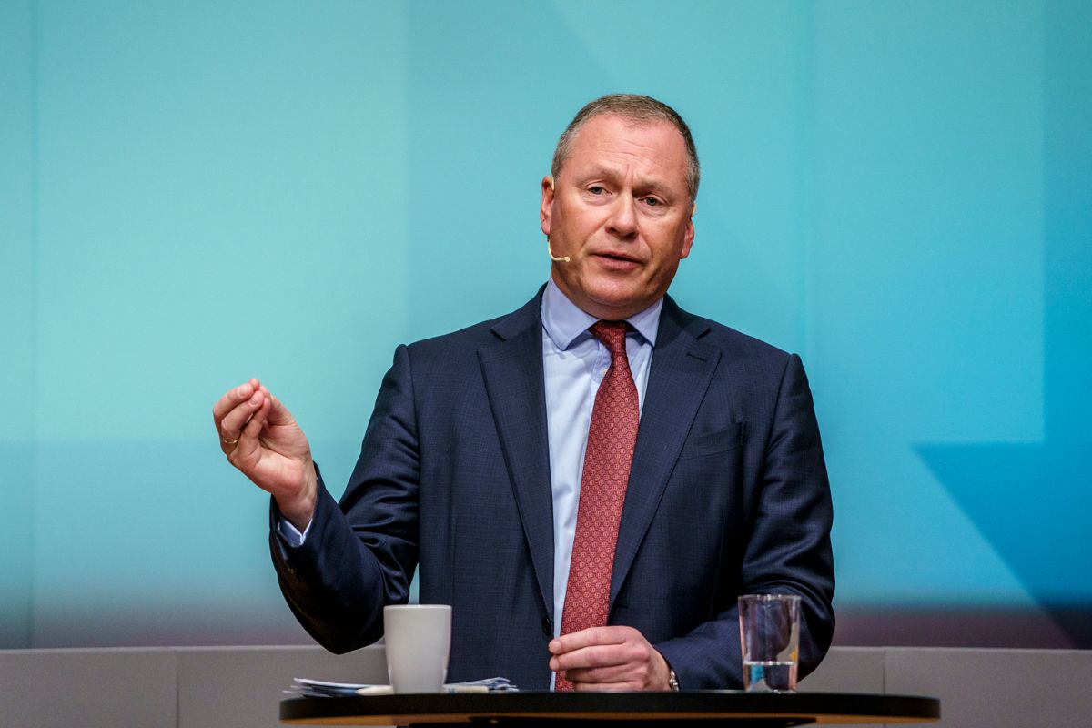 Oljefondssjef Nicolai Tangen advarer mot lønnsspiral blant toppledere i næringslivet. Foto: Stian Lysberg Solum / NTB