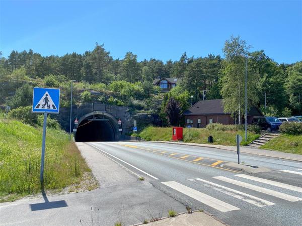 Fv 457 Flekkerøytunnelen. Foto: Lasse Moen Sørense/Agder fylkeskommune