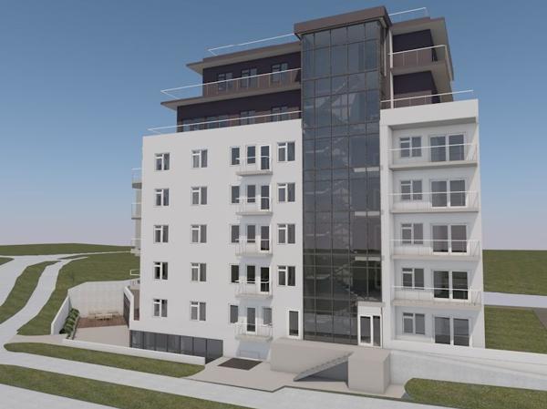 STØ Entreprenør skal bygge 30 leiligheter for Ringvegen 31b utvikling på Jessheim. Illustrasjon: Arkitektene Fosse og Aasen