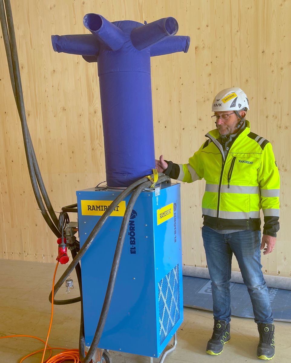 Petter Johnsen, produktleder byggvarme i Ramirent Norge.