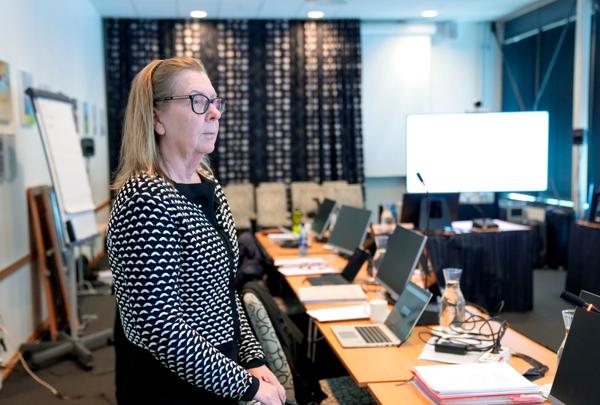 Nittedal-ordfører Hilde Thorkildsen på første dag av ankebehandlingen i lagmannsretten. Foto: Javad Parsa / NTB