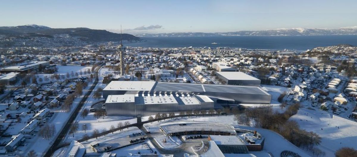 Ocean Space Centre skal ligge på Tyholt i Trondheim. Foto: Statsbygg / NTB