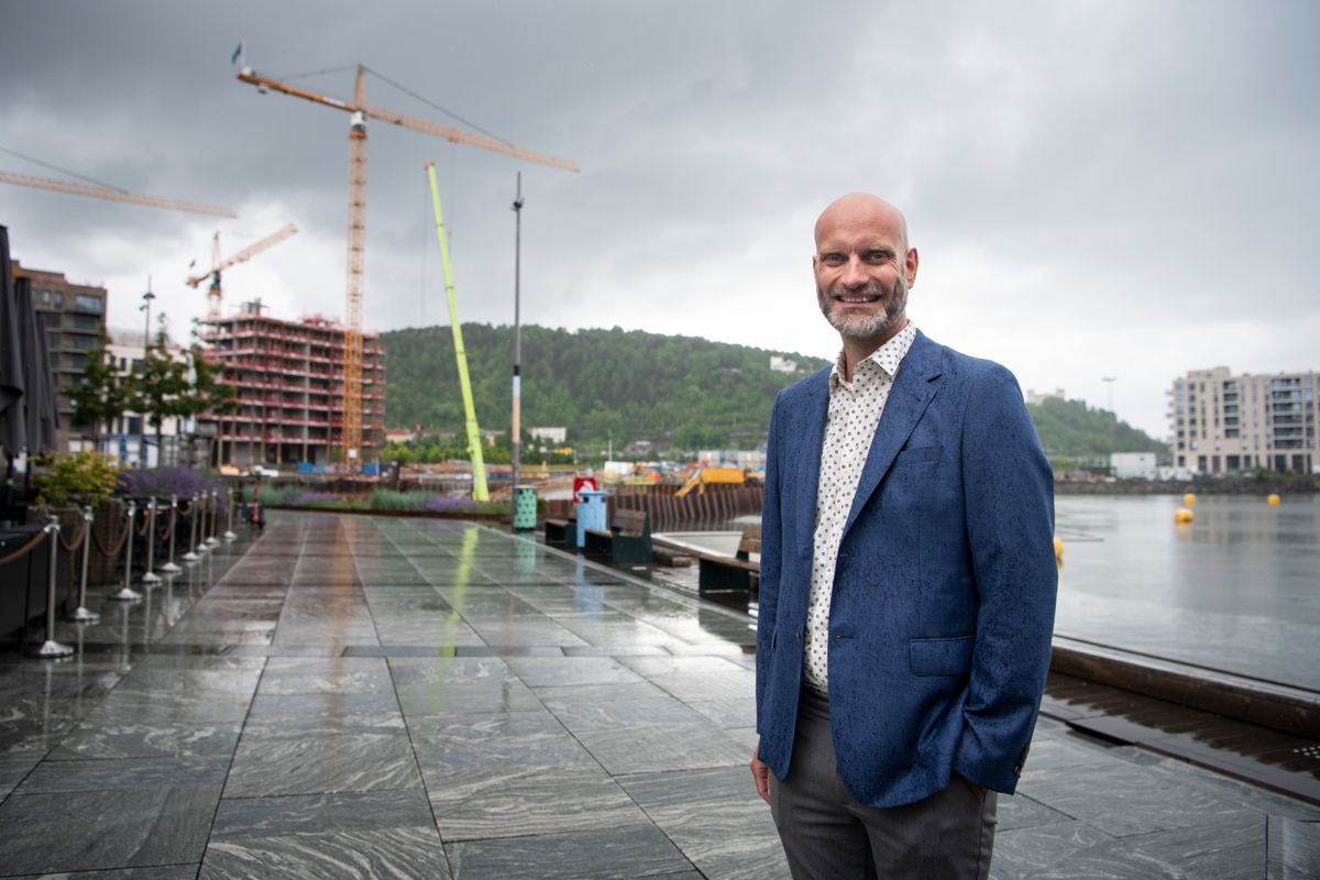 Jostein Ådalen er ny prosjektsjef i OSU. Nå er han allerede i gang med å lede byggingen av OSUs nye og store Bjørvika-prosjekt. Foto: Katrine Lunke