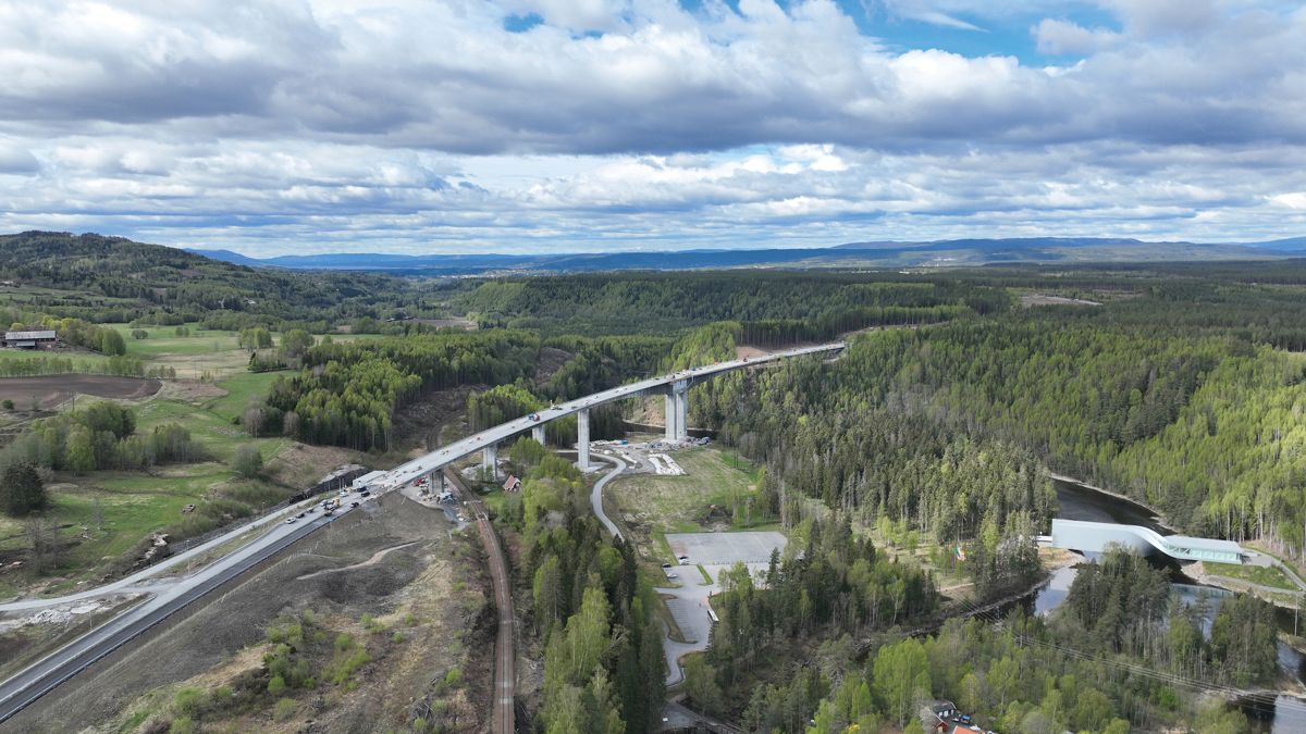 Dronefoto: Ståle Savland/Statens vegvesen