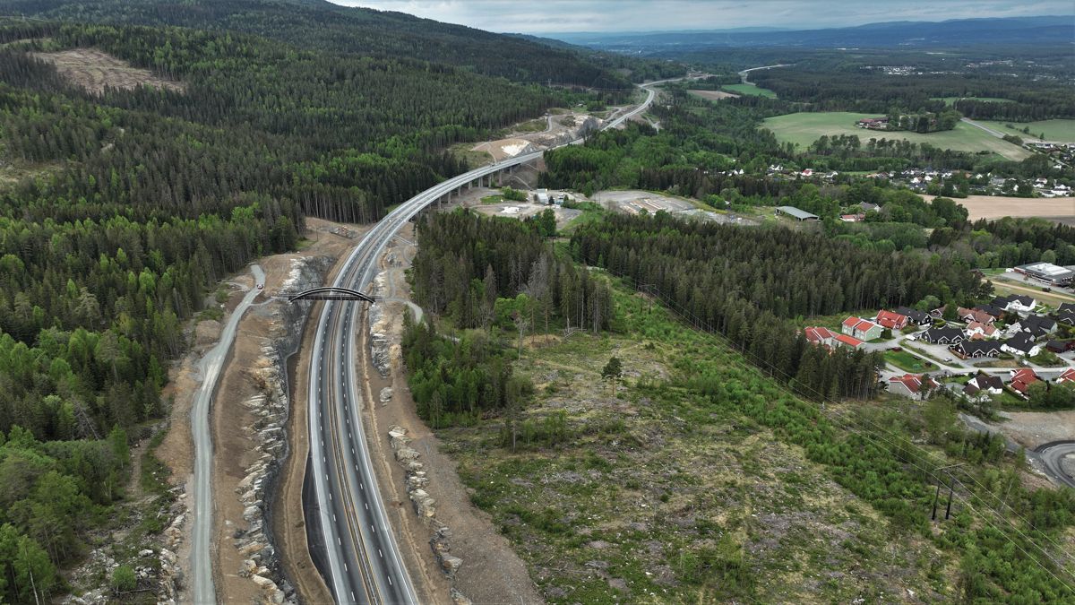 Dronefoto: Ståle Savland/Statens vegvesen