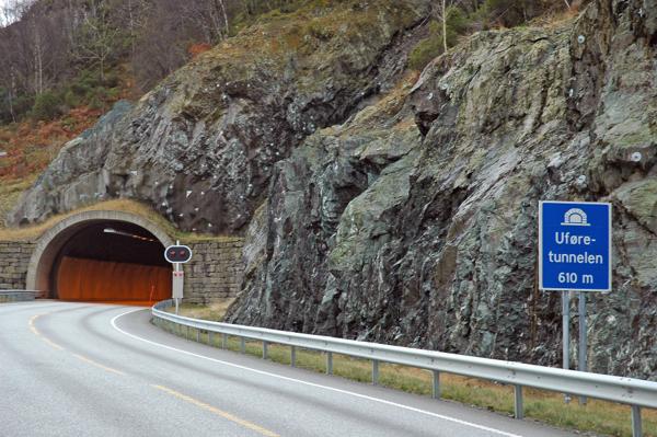 1. august starter oppgraderingen av E39 Uføretunnelen på Stord. Arbeidene varer ut året. Foto: Tor-Egil Farestveit/Statens vegvesen