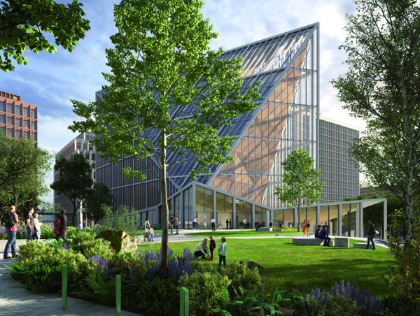 Stenseth & RS Entreprenør har inngått avtale med HENT for bygging av kjelleren i A-blokken i Regjeringskvartalet i Oslo sentrum. Ill. Team Urbis.