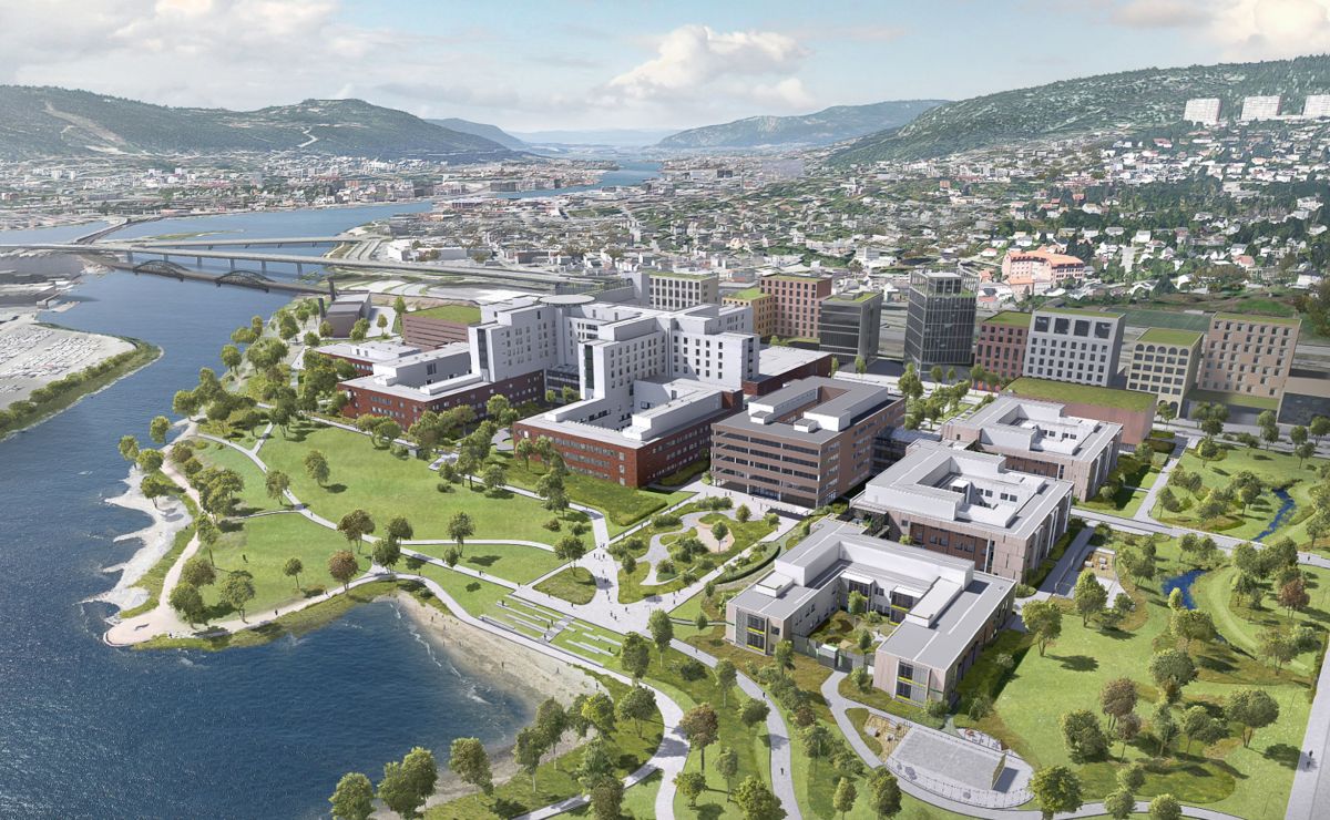 Illustrasjon: Helse Sør-Øst RHF, Link Arkitektur, Ratio Arkitekter og Bølgeblikk arkitekter.