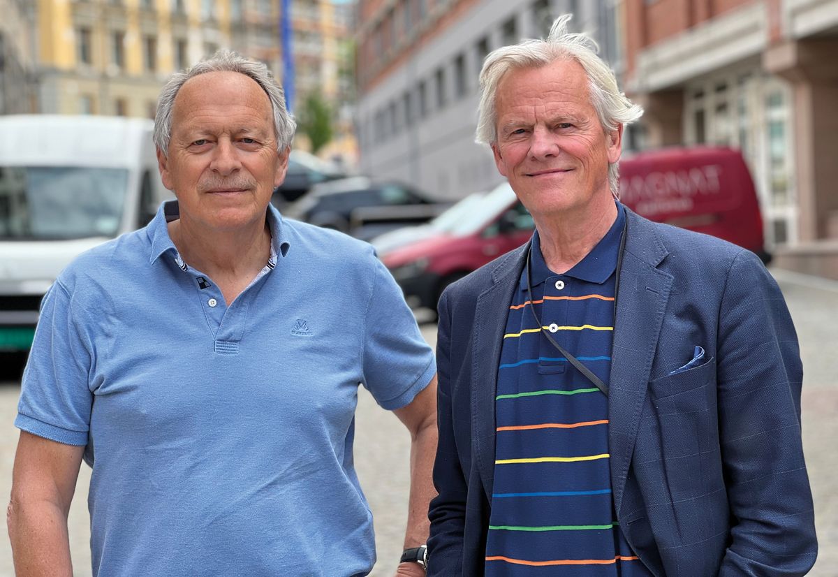 Gudmund Engen (t.v.) og Knut Aaneland i IA-programmet bygg og anlegg sier de er godt fornøyde med resultatene som så lang er presentert i programmet.