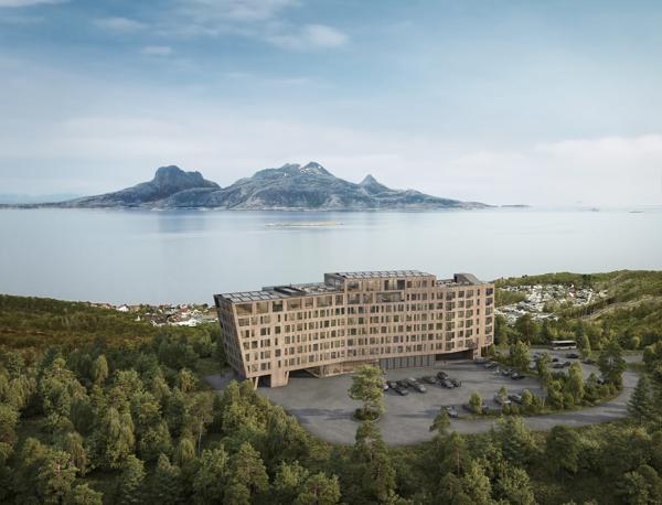 Wood Hotel i Bodø skal bygges på Rønvikfjellet, som er et av byens mest populære turmål.