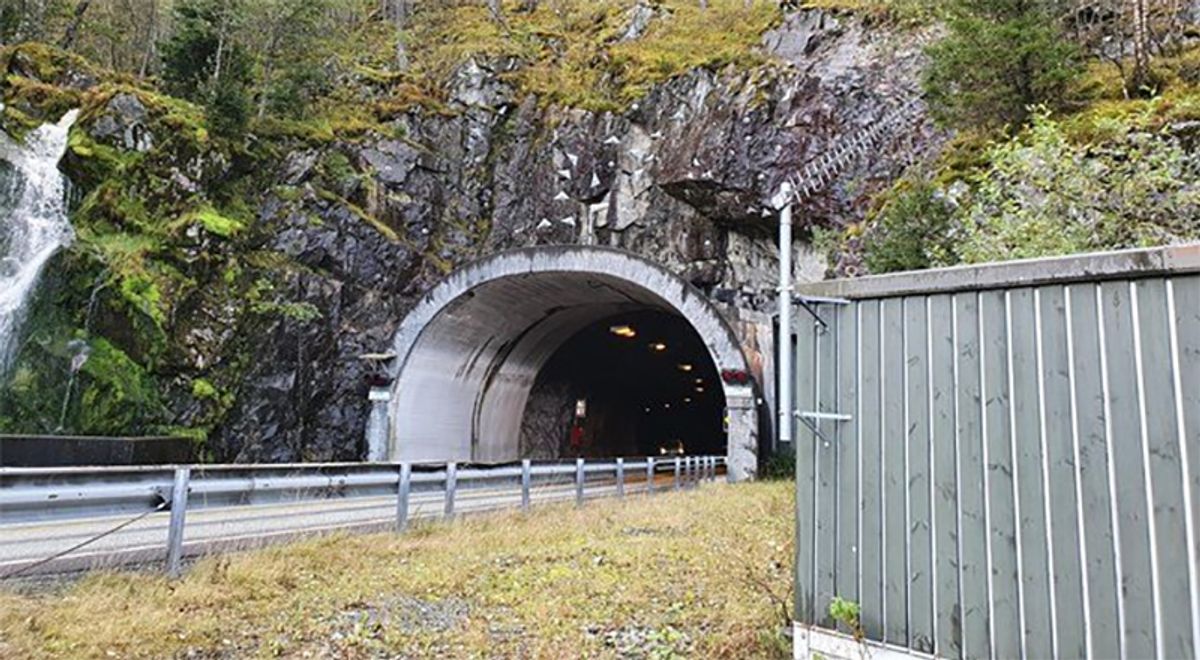Hyvingatunnelen er en av de fem tunnelene som skal oppgraderes på strekningen. Foto: Statens vegvesen