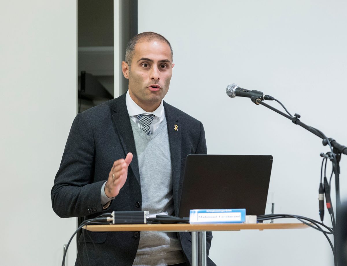 Høyres Mahmoud Farahmand mener fryste leiepriser vil øke omløpet av svarte penger. Foto: Gorm Kallestad / NTB