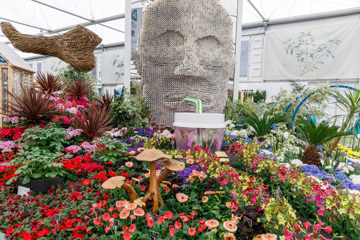 <i>Florella's Future, Discovery Zone, in the Great Pavilion at the RHS Chelsea Flower Show 2019.</i>