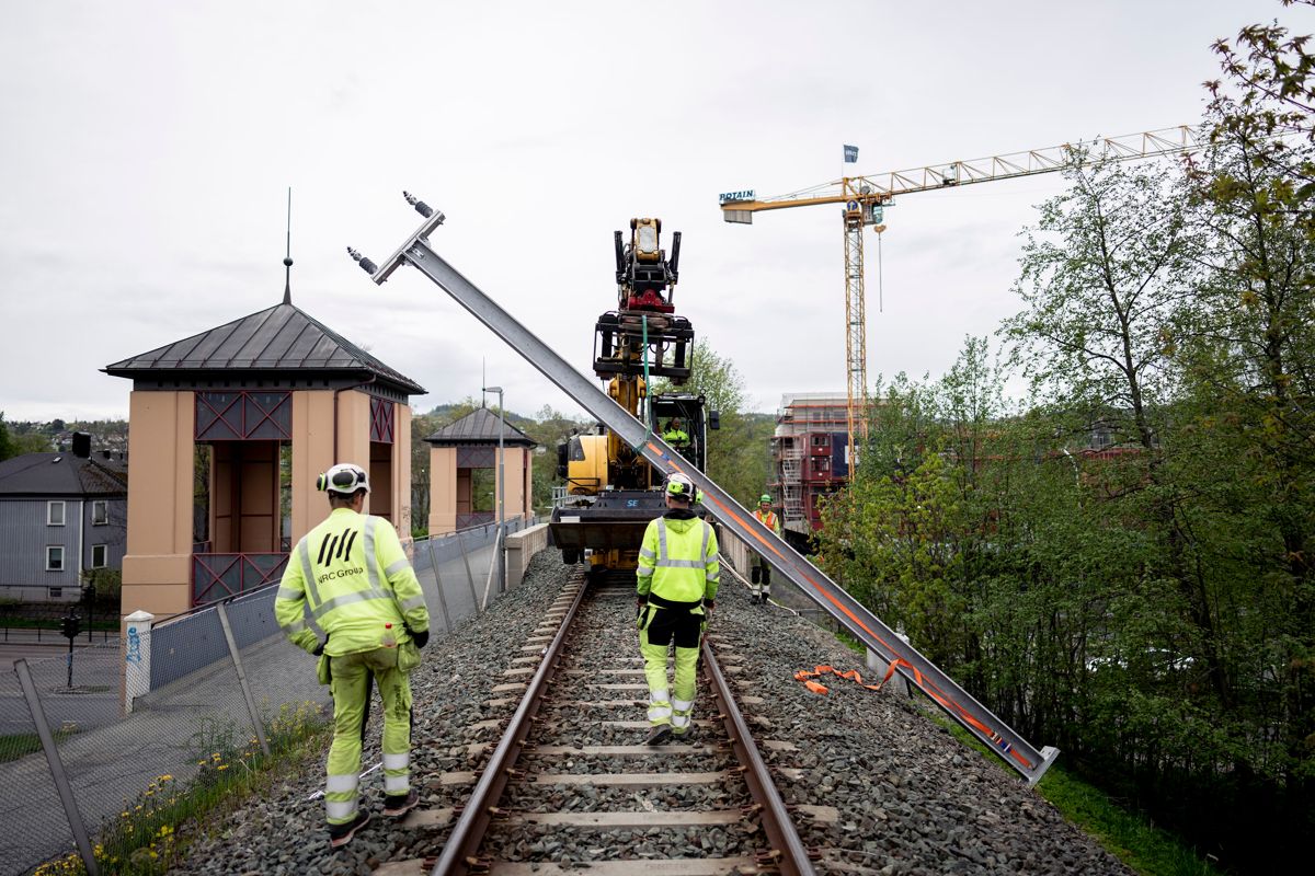 NRC Group Norge arbeider med å gjøre Trønder-Meråkerbanen elektrisk. Foto: Ole Martin Wold/NRC Goup