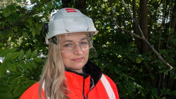 Veidekkes direktør for bærekraft, Catharina Bjerke, er glad for posisjonen i årets klimaindeks. Foto: Veidekke