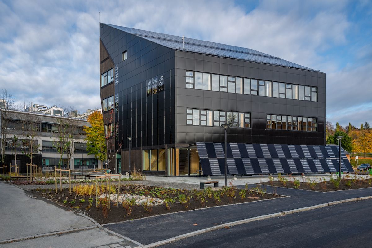 ZEB-laboratoriet i Trondheim. Foto: Matthias Herzog