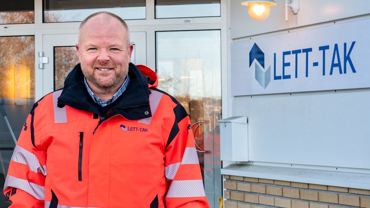 Johan Aas, daglig leder i Lett-Tak Systemer. Foto: Lett-Tak Systemer