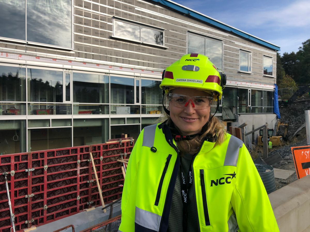 NCCs prosjektleder Carina Sikkeland. Foto: NCC