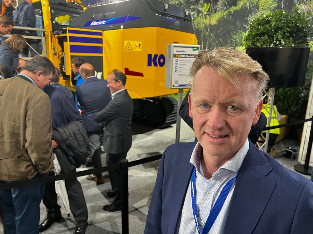 – Komatsus satsing på elektriske maskiner gir oss en fantastisk mulighet, sier administrerende direktør Odd Sund i Hesselberg Maskin.