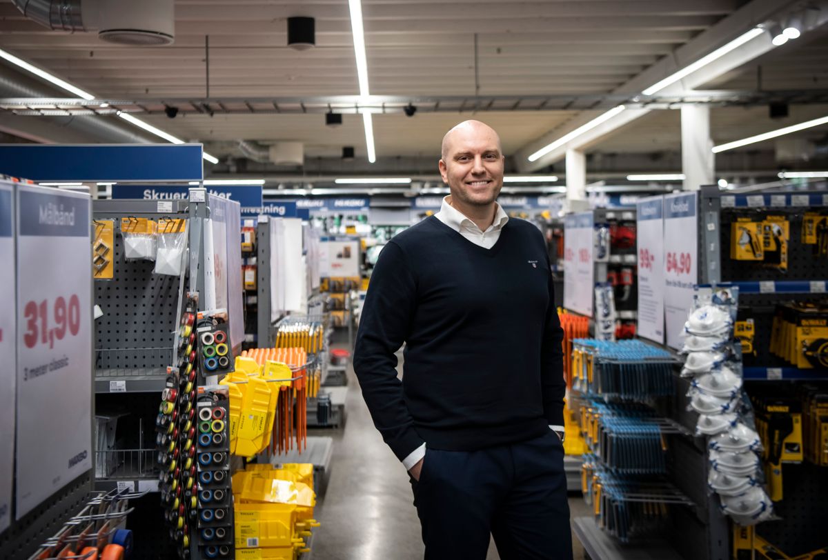 Erik Hegerlund er ansatt som ny sjef for netthandel i Maxbo. Foto: Katrine Lunke