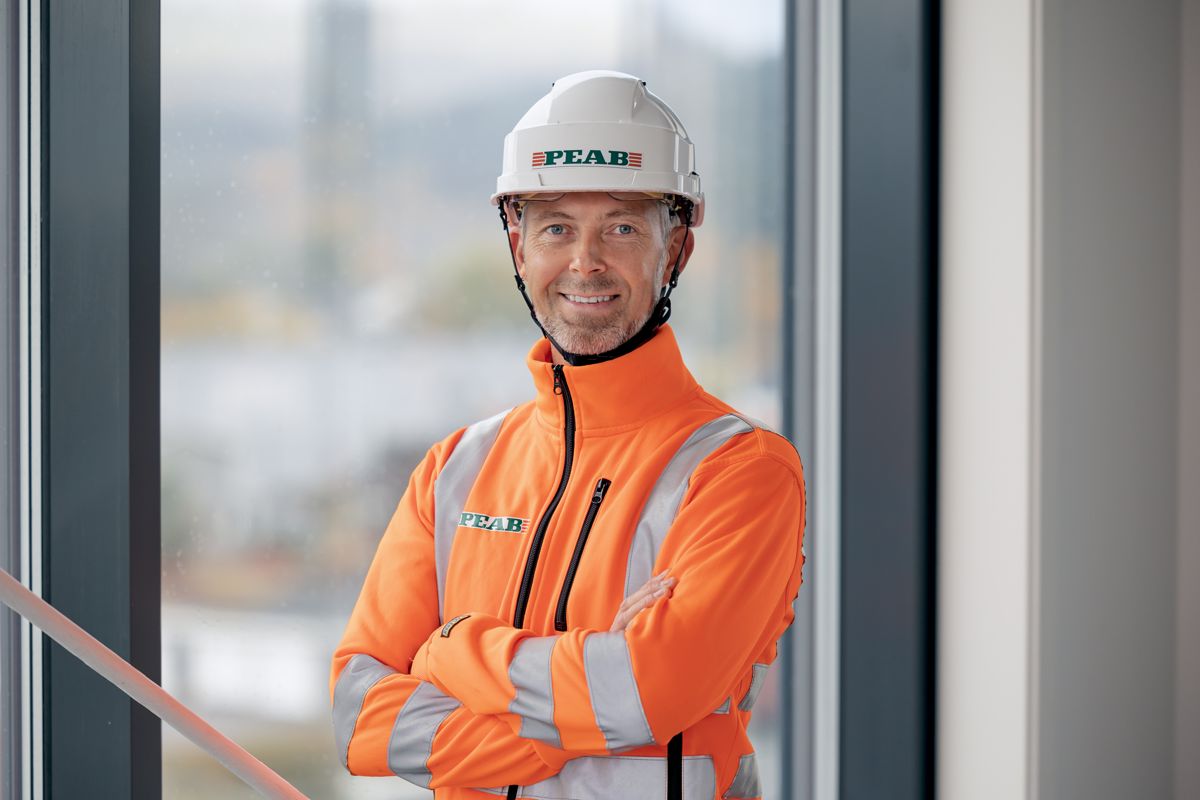 Terje Kaasa Larsen, regionsjef for Peab Bygg i Telemark, Vestfold og Buskerud. Foto: Mats Bakken / Peab