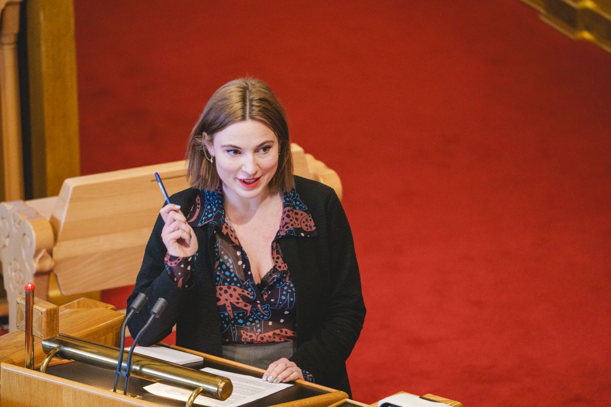 Klimapolitisk talsperson Sofie Marhaug i Rødt. Foto: Stian Lysberg Solum / NTB