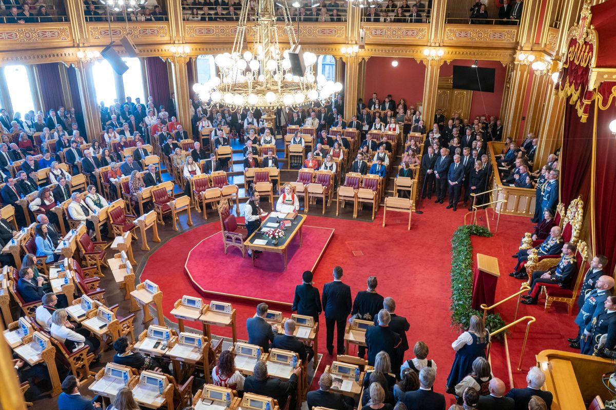 Høytidelig åpning av Stortinget tidligere i høst. Foto: Terje Pedersen / NTB