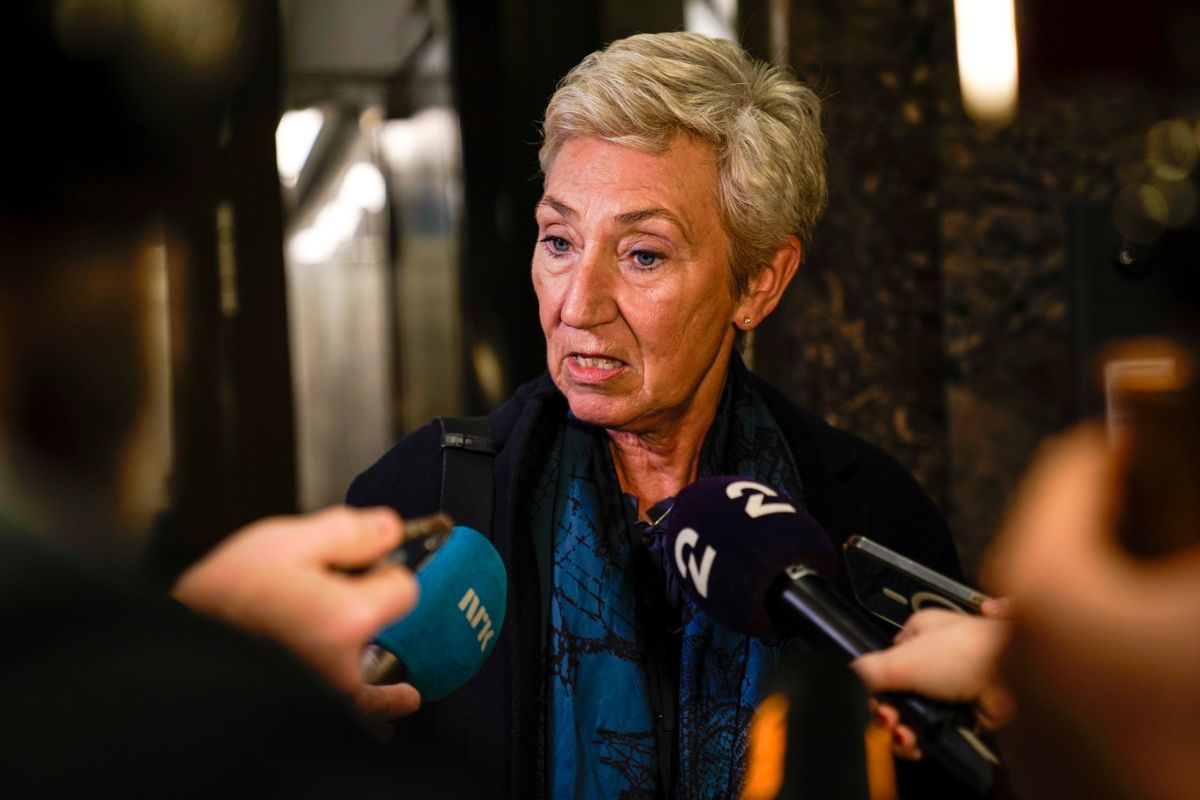 LO-leder Peggy Hessen Følsvik er stort sett fornøyd med statsbudsjettet. Foto: Stian Lysberg Solum / NTB