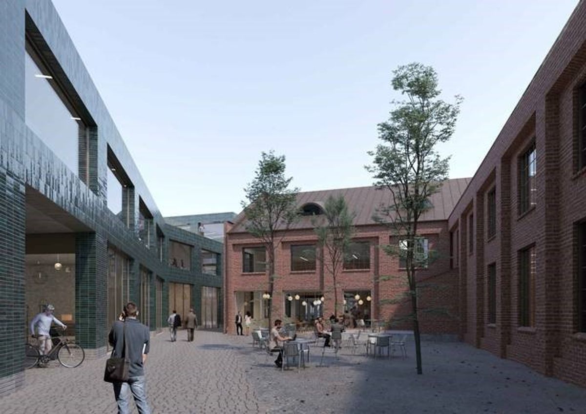 Mad utvikler Osram-tomten i Drammen. Illustrasjon: Mad arkitekter