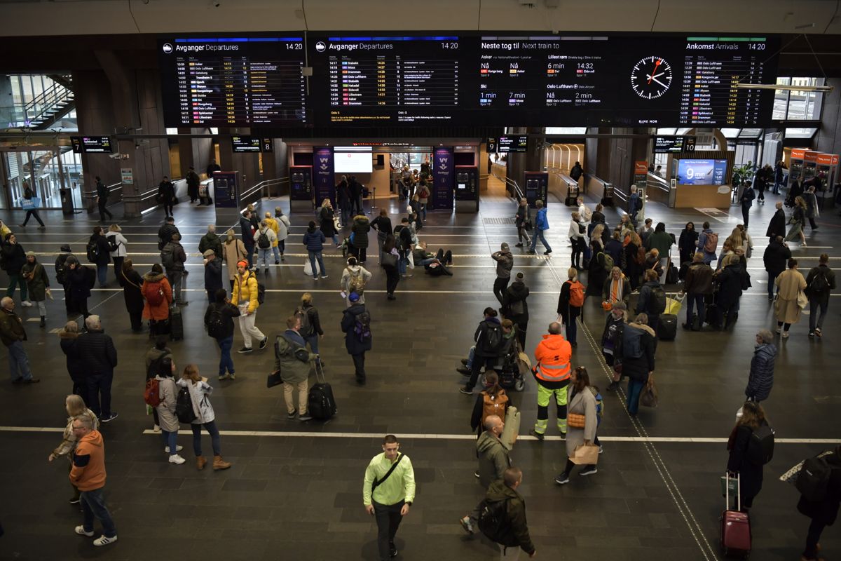 Mandag var det store problemer i togtrafikken på hele Østlandet. Foto: Rodrigo Freitas / NTB