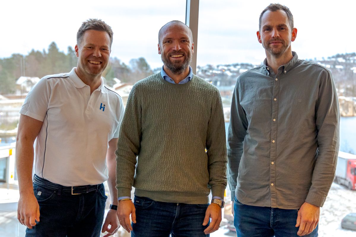 F.v. Anders Høiback, Finn Erik Espegren og Øystein Bondal. Foto: HI Entreprenører