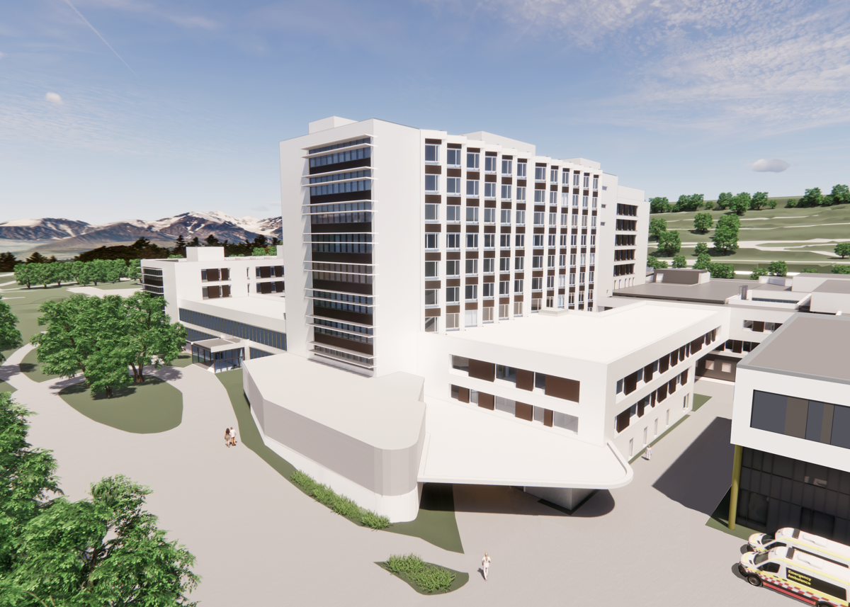 HENT skal bygge Ålesund sjukehus. Ill. Nordic - Office of Architecture