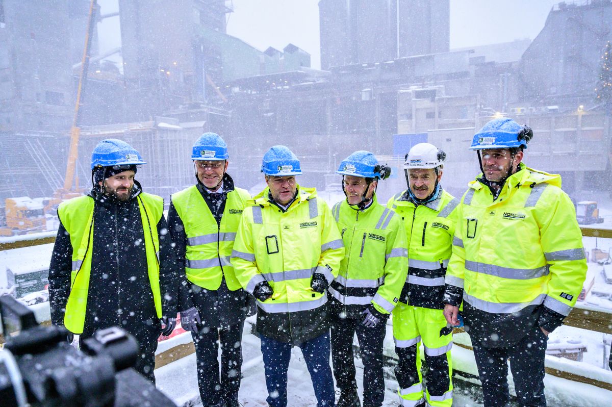 Tysklands visekansler Dr. Robert Habeck besøkte nylig Norcem i Brevik. Foto: Dag Jenssen/Heidelberg Materials