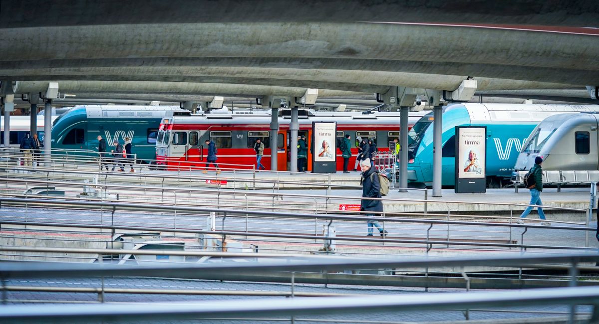 Problemene i tunnelen i desember førte til forsinkelser i togtrafikken. Foto: Lise Åserud / NTB