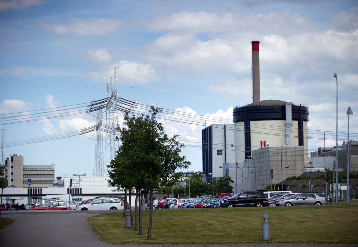 Ringhals Kjernekraftverk sør for Göteborg i Sverige produserer årlig 17 TWh elektrisk kraft, det tilsvarer vel 11 prosent av den norske kraftproduksjonen. Foto: Bjørn Larsson Rosvall / TT / NTB