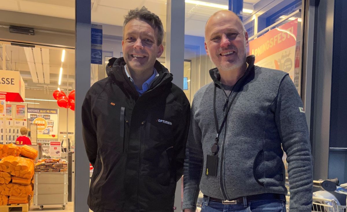 Administrerende direktør Erik Tønnesen og daglig leder Anders J. Hærdig i Montér Lillehammer, ønsker velkommen til det nye Montér-anlegg på Hovemoen  i Lillehammer.