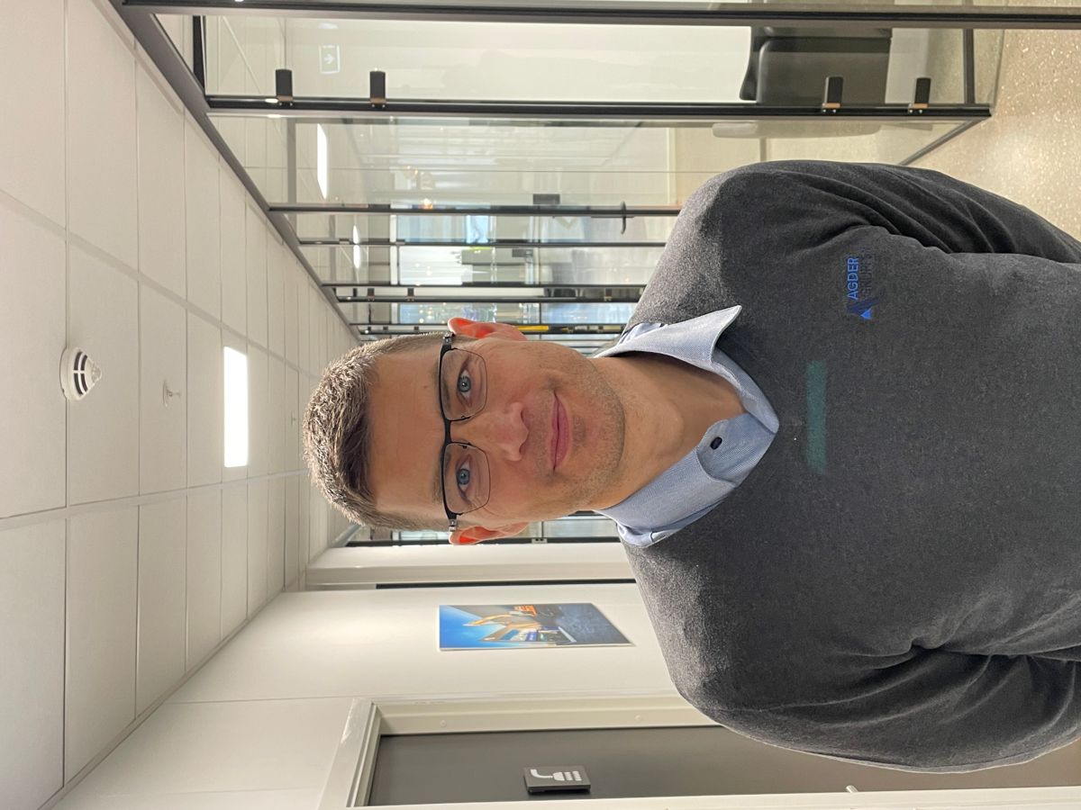 Kristian Spernes, daglig leder, Agder Anleggsenter. Foto: Agder Gruppen