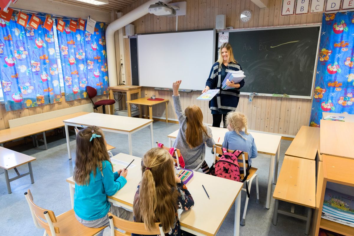 Særlig mange lærerstudenter var i 2022 i arbeid kort tid etter fullført utdanning. Foto: Gorm Kallestad / NTB