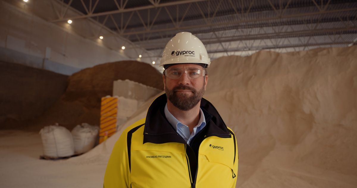 Andreas Fritzønn, administererende direktør i Saint-Gobain Byggevarer. Foto: Saint-Gobain Byggevarer