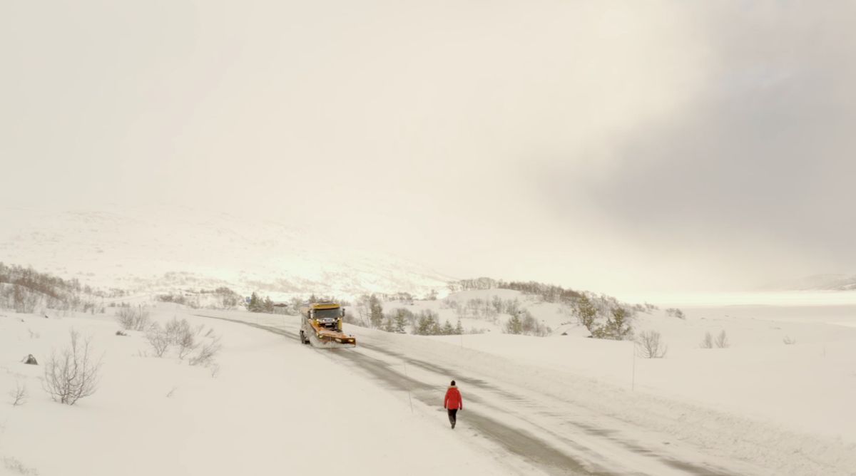 Brøyting blir en viktig del av driftskontrakten for riksvegene i Øst-Finnmark. Foto: Øystein Skotte, Statens vegvesen.