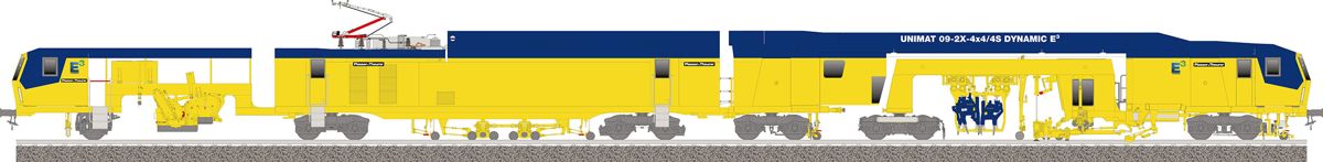 Unimat 09-2X-4x4/4S Dynamic E3. Ill. Plasser & Theurer