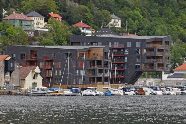 LINK arkitektur tegnet boligprosjektet Elsesro i Sandviken i Bergen.