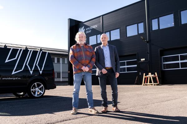 Frode Antonsen og Roger Dreyer i HRL Entreprenør. Foto: Amundsen Graf