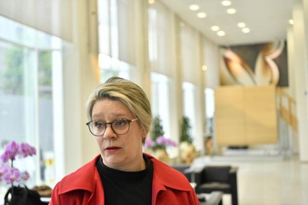 Arbeids- og inkluderingsministeren Marte Mjøs Persen varsler enighet om pensjonsregler for arbeidstakere med særaldersgrenser. Foto: Rodrigo Freitas / NTB