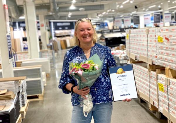 Maxbo Sykkylven og varehussjef Nanna Ulstein ble denne uken kåret til kjedens beste varehus. Foto: Torkel Vik