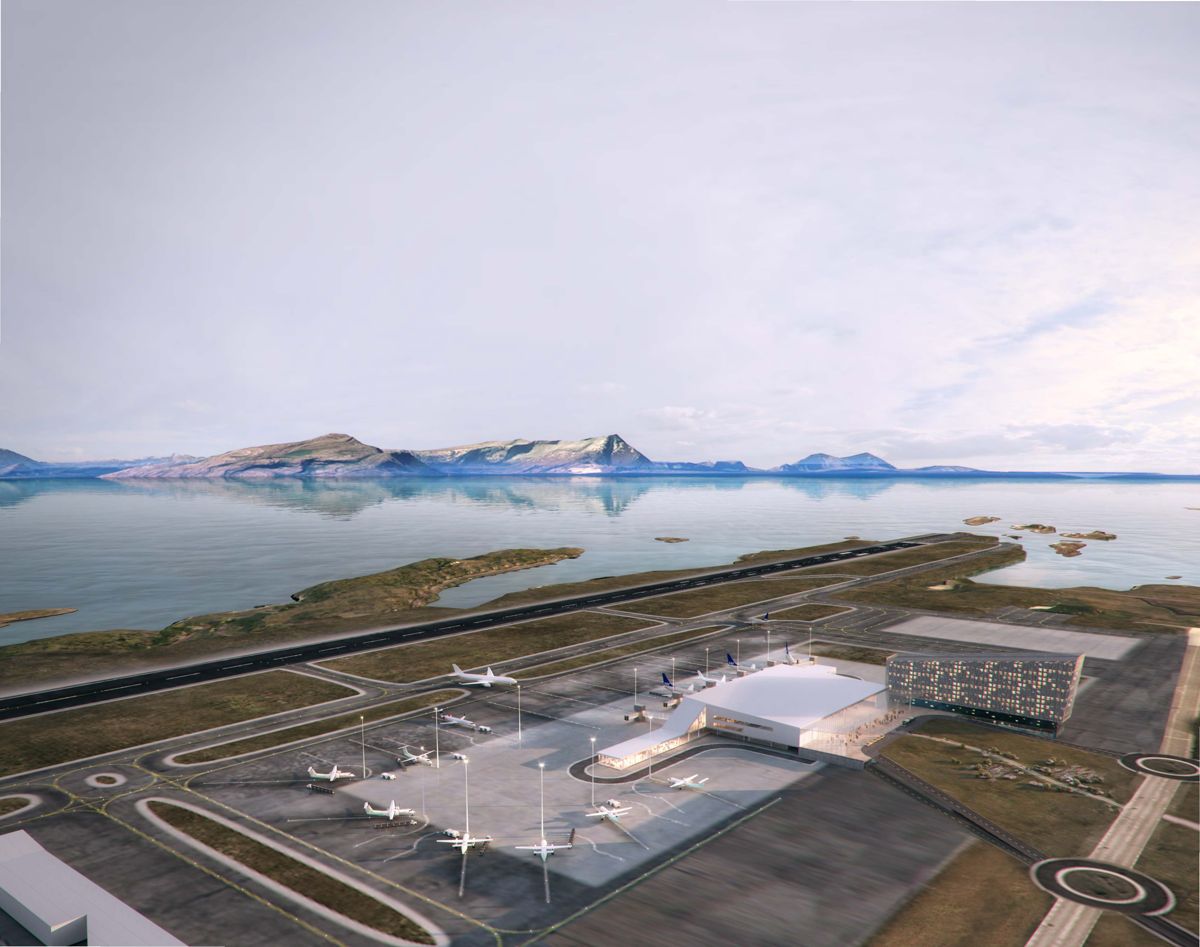 Slik skal Nye Bodø lufthavn bli. Illustrasjon: Norconsult
