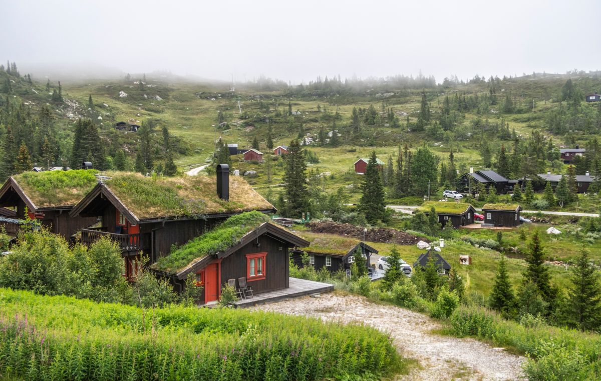 Færre enn før drømmer om egen hytte. Her fra et hyttefelt på Tempelseter i Eggedal i Sigdal kommune. Foto: Halvard Alvik / NTB