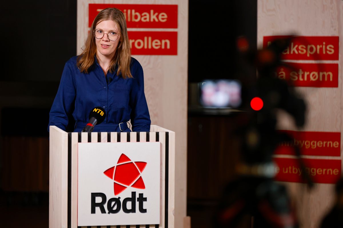 Rødt-leder Marie Sneve Martinussen mener Norge kan produsere nok kraft uten å rasere naturen. Foto: Frederik Ringnes / NTB