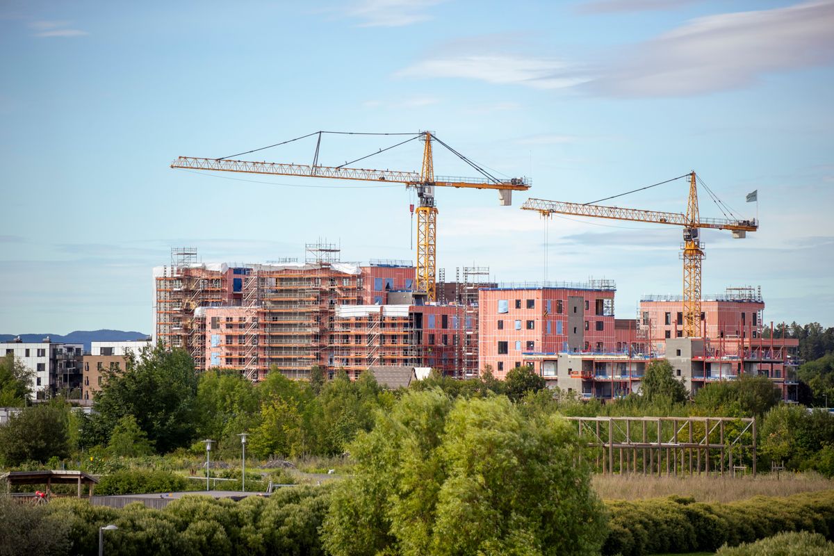 Bygg- og anleggsbransjen venter et fall i aktiviteten. Foto: Frederik Ringnes / NTB